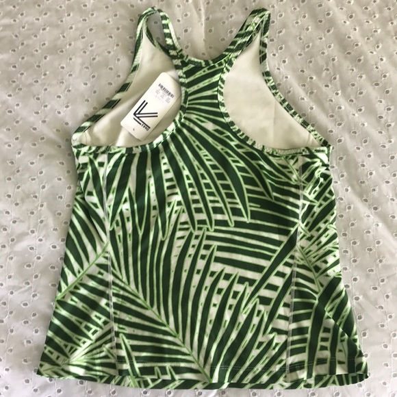 Palm print New Balance for J Crew Workout Top - Picture 2 of 3